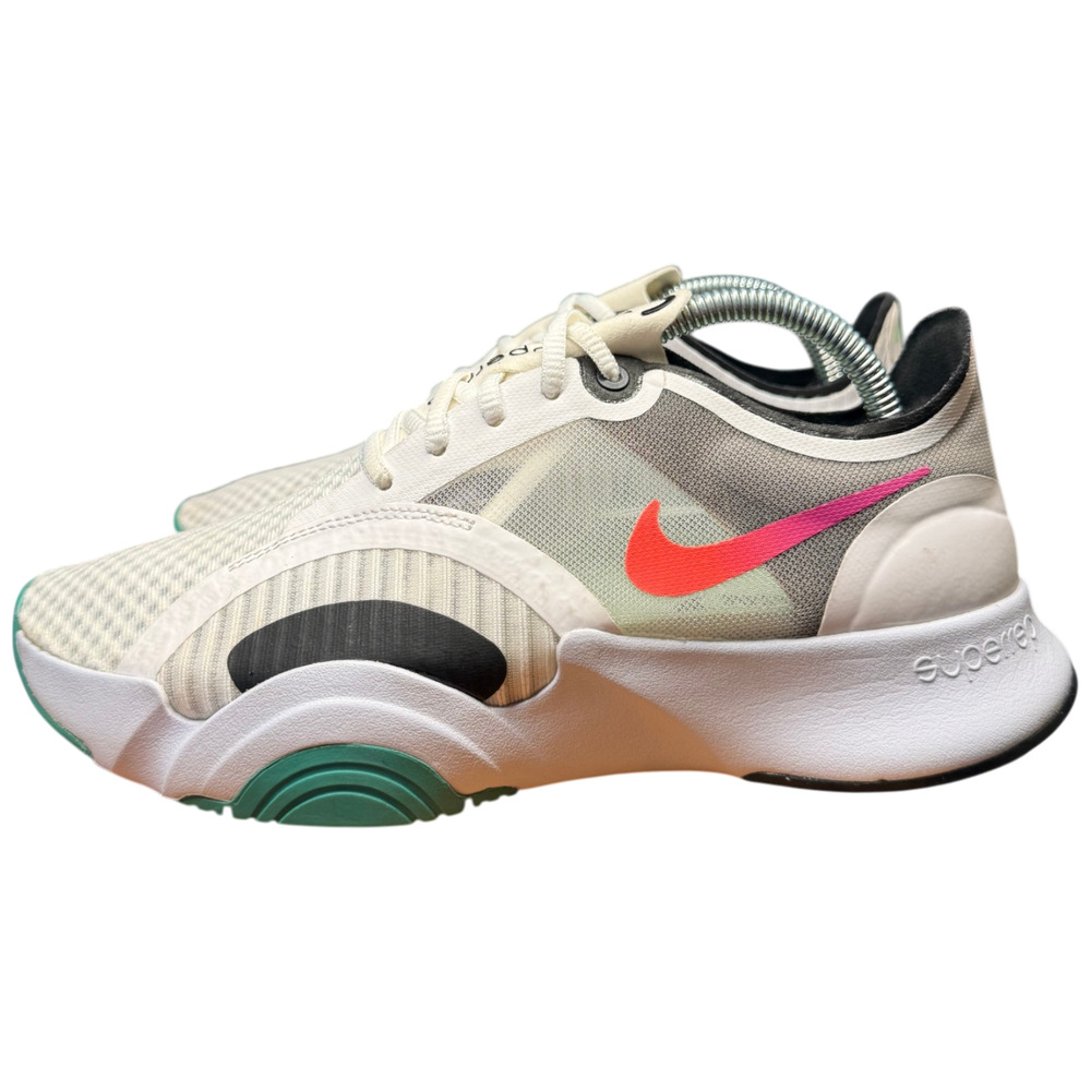 NIKE SuperRep Go Women 7 Training Sneaker Football Grey Crimson cJ0860-120 Shoes - Picture 2 of 16